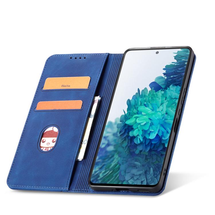 For Samsung Galaxy S20 FE Dreamy Magnetic Dual-fold Calfskin Leather Phone Case
