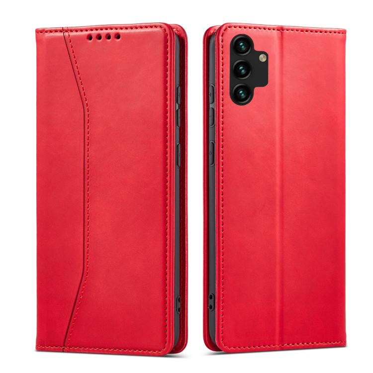 For Samsung Galaxy A13 Dreamy Magnetic Dual-fold Calfskin Leather Phone Case
