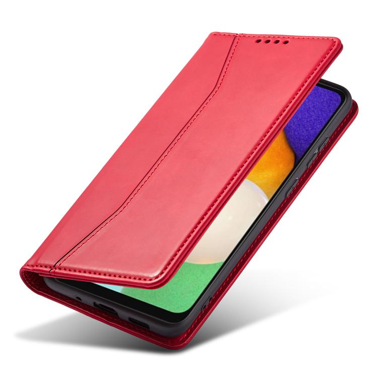 For Samsung Galaxy A13 Dreamy Magnetic Dual-fold Calfskin Leather Phone Case