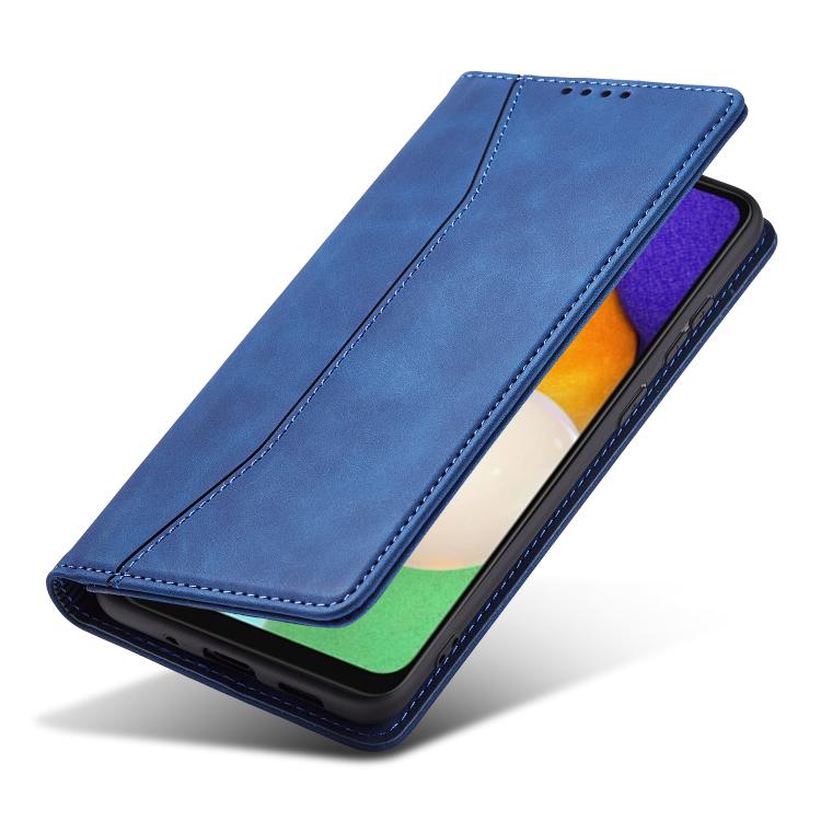 For Samsung Galaxy A13 Dreamy Magnetic Dual-fold Calfskin Leather Phone Case