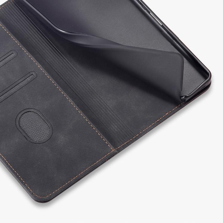 For Samsung Galaxy A22 4G Dreamy Magnetic Dual-fold Calfskin Leather Phone Case