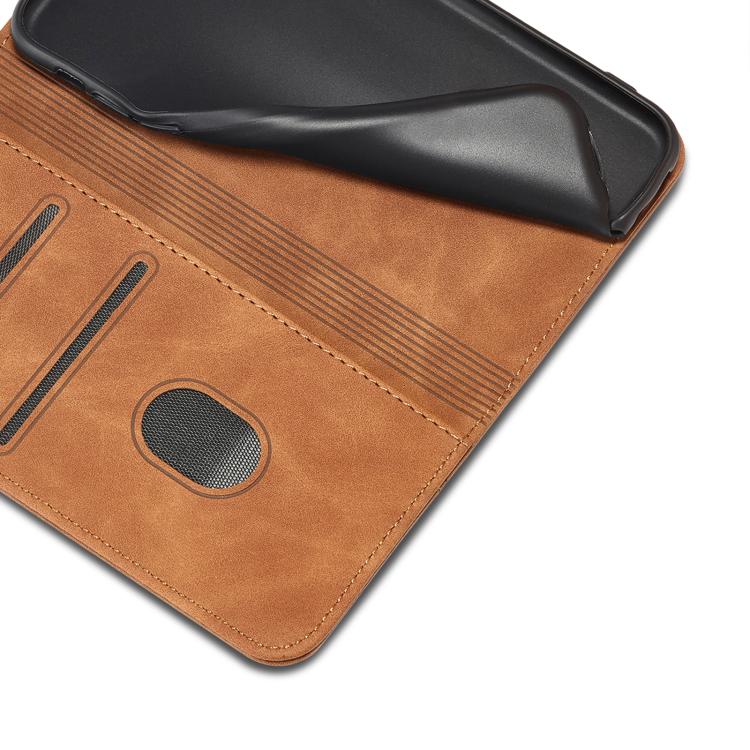 For Samsung Galaxy A22 5G Dreamy Magnetic Dual-fold Calfskin Leather Phone Case