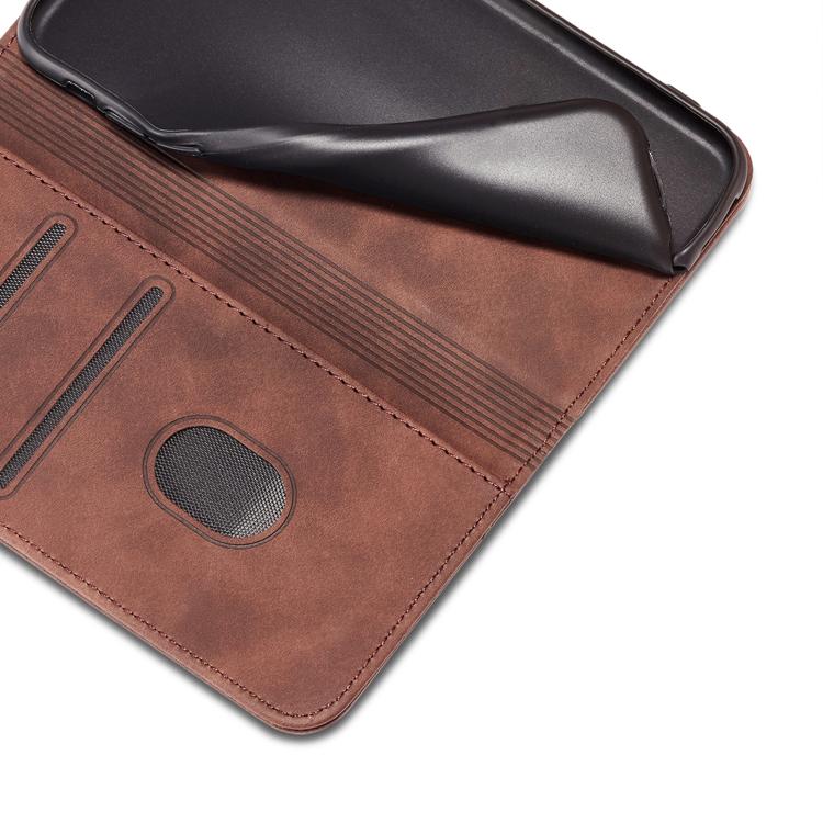 For Samsung Galaxy A22 5G Dreamy Magnetic Dual-fold Calfskin Leather Phone Case