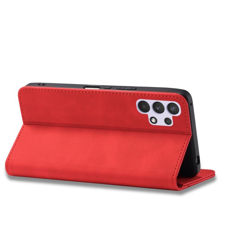 For Samsung Galaxy A32 4G Dreamy Magnetic Dual-fold Calfskin Leather Phone Case