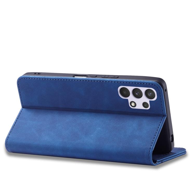 For Samsung Galaxy A32 4G Dreamy Magnetic Dual-fold Calfskin Leather Phone Case