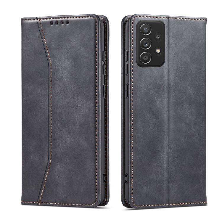 For Samsung Galaxy A52 4G / 5G Dreamy Magnetic Dual-fold Calfskin Leather Phone Case