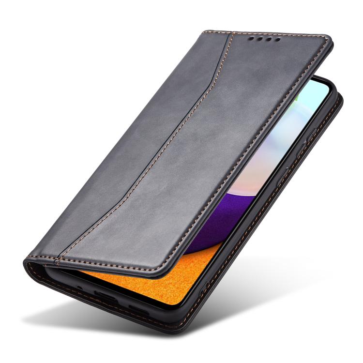 For Samsung Galaxy A52 4G / 5G Dreamy Magnetic Dual-fold Calfskin Leather Phone Case