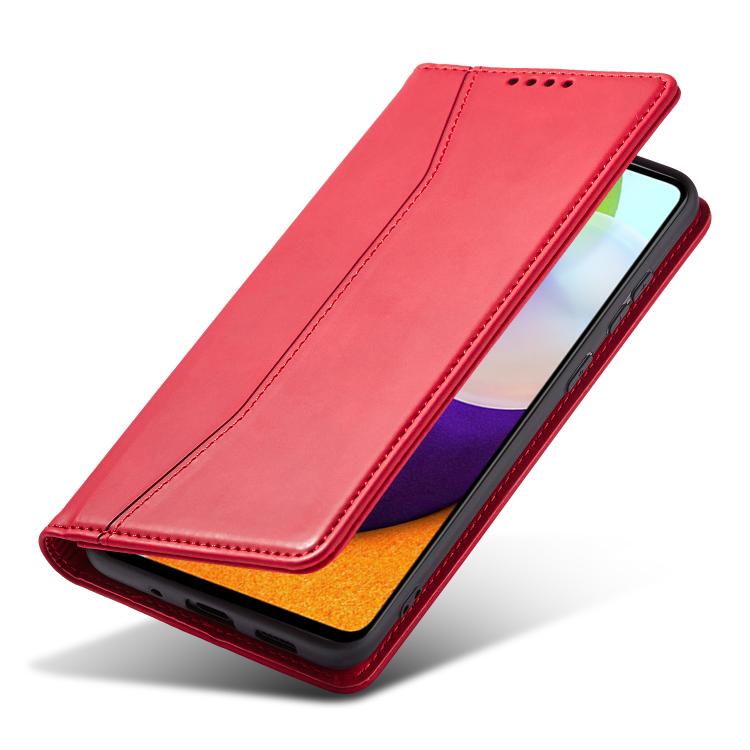 For Samsung Galaxy A52 4G / 5G Dreamy Magnetic Dual-fold Calfskin Leather Phone Case