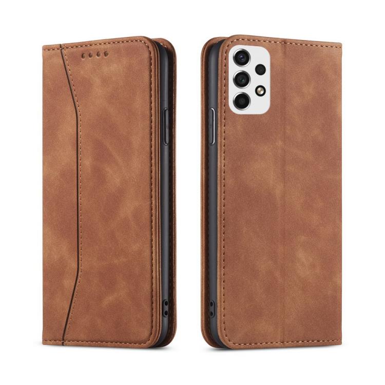 For Samsung Galaxy A53 Dreamy Magnetic Dual-fold Calfskin Leather Phone Case