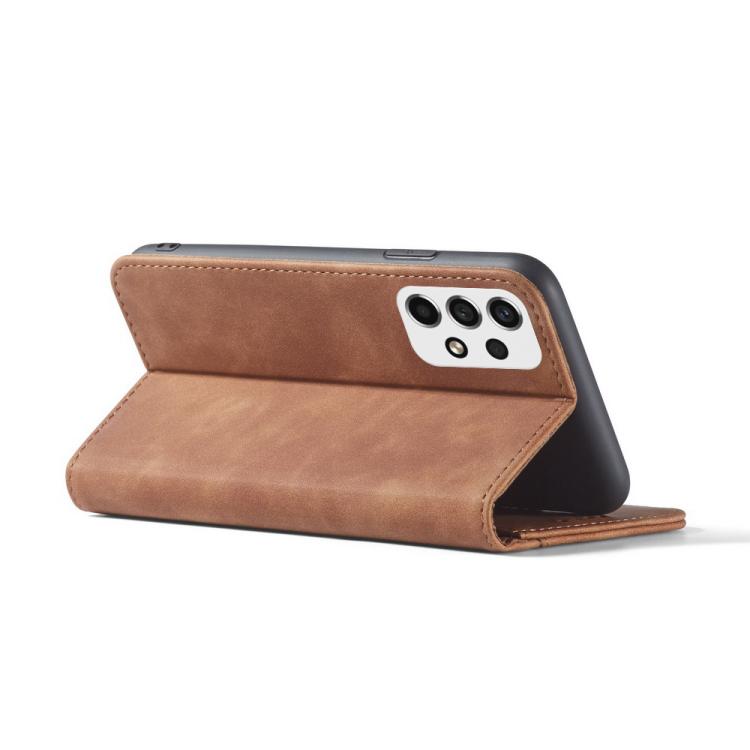 For Samsung Galaxy A53 Dreamy Magnetic Dual-fold Calfskin Leather Phone Case