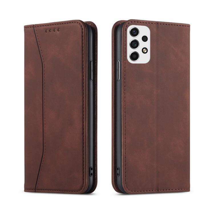 For Samsung Galaxy A53 Dreamy Magnetic Dual-fold Calfskin Leather Phone Case