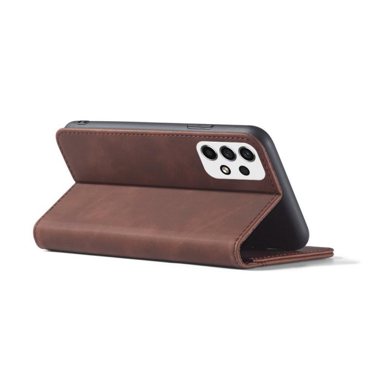 For Samsung Galaxy A53 Dreamy Magnetic Dual-fold Calfskin Leather Phone Case