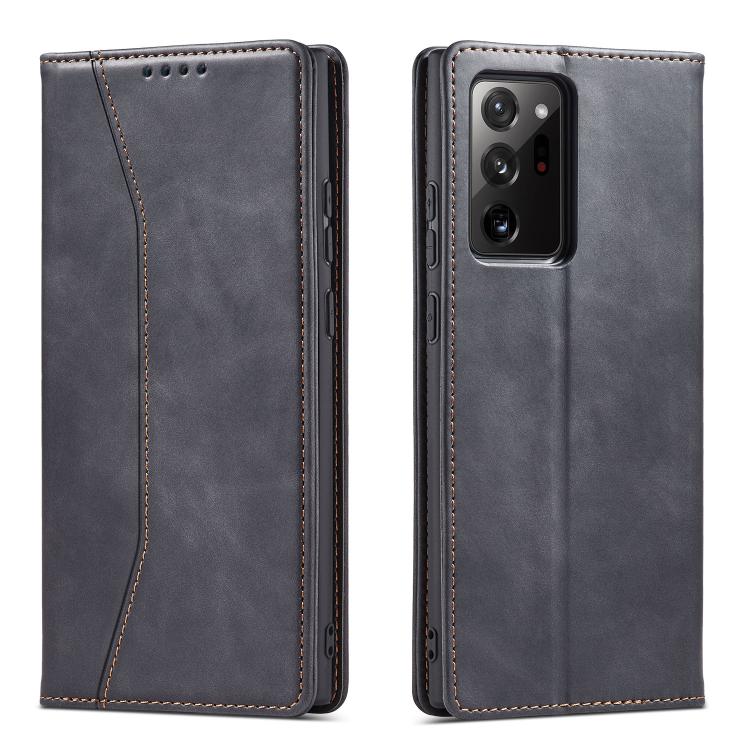 For Samsung Galaxy Note 20 Ultra Dreamy Magnetic Dual-fold Calfskin Leather Phone Case
