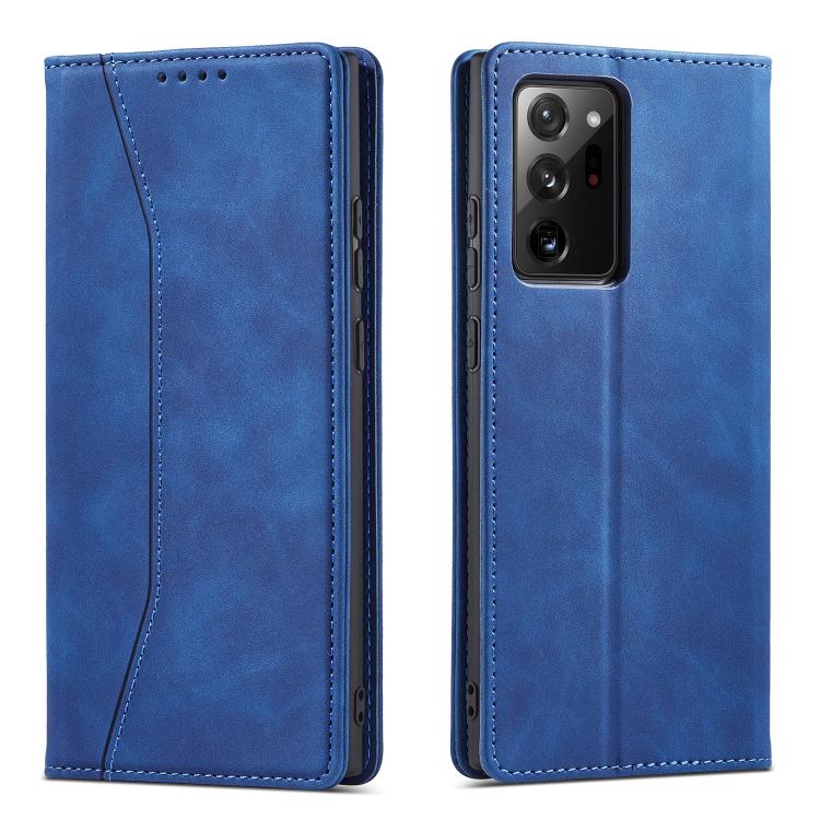 For Samsung Galaxy Note 20 Ultra Dreamy Magnetic Dual-fold Calfskin Leather Phone Case