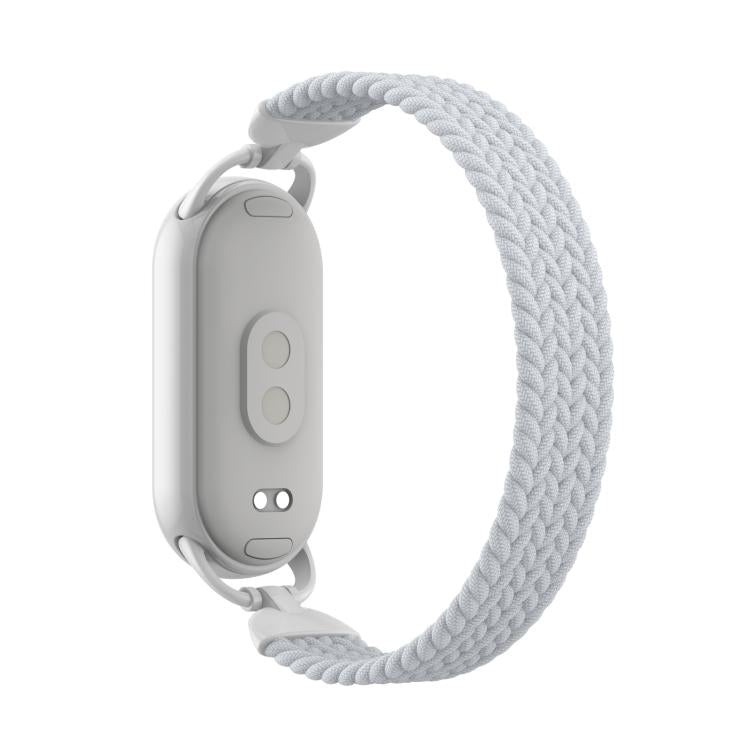 For xiaomi Smart Band 10 / 9 / 8 Metal Head Single Woven Nylon Watch Band, Size:M