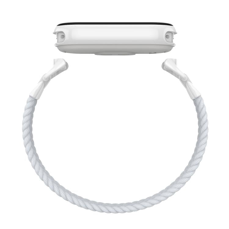 For xiaomi Smart Band 10 / 9 / 8 Metal Head Single Woven Nylon Watch Band, Size:M