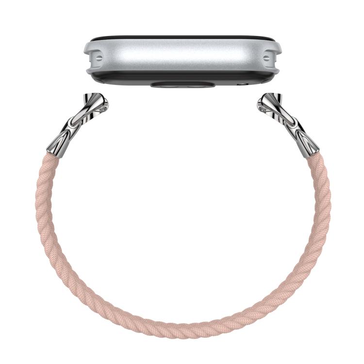 For xiaomi Smart Band 10 / 9 / 8 Metal Head Single Woven Nylon Watch Band, Size:M