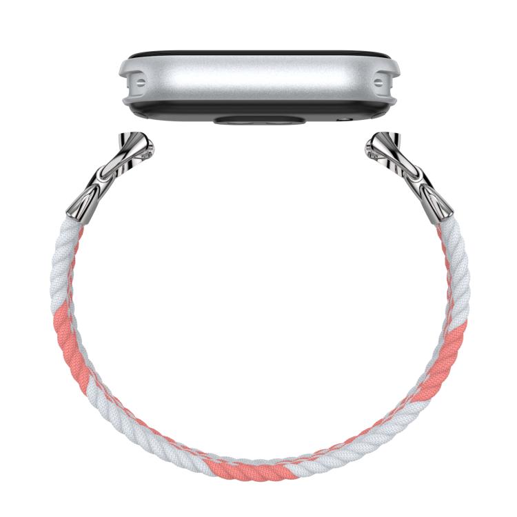 For xiaomi Smart Band 10 / 9 / 8 Metal Head Single Woven Nylon Watch Band, Size:M