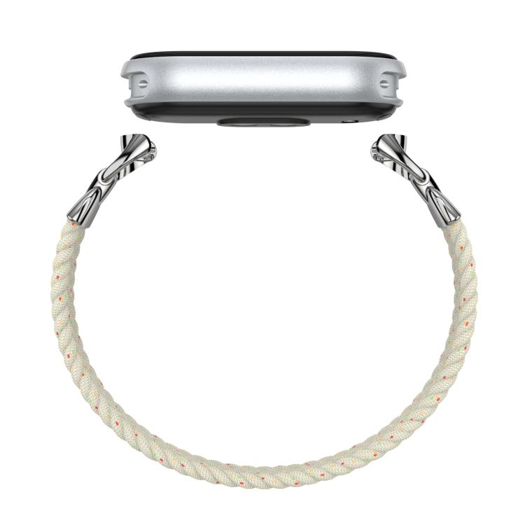 For xiaomi Smart Band 10 / 9 / 8 Metal Head Single Woven Nylon Watch Band, Size:M