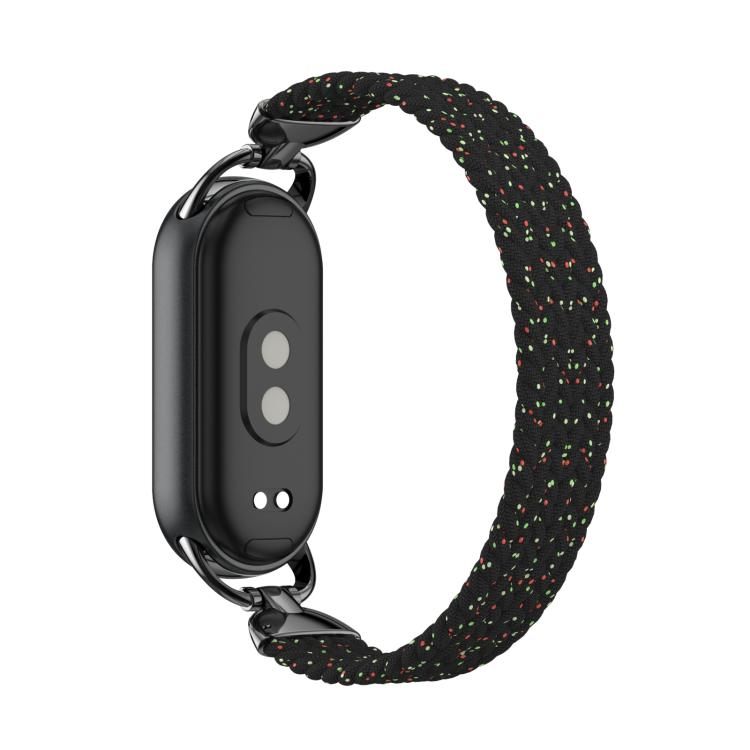For xiaomi Smart Band 10 / 9 / 8 Metal Head Single Woven Nylon Watch Band, Size:M