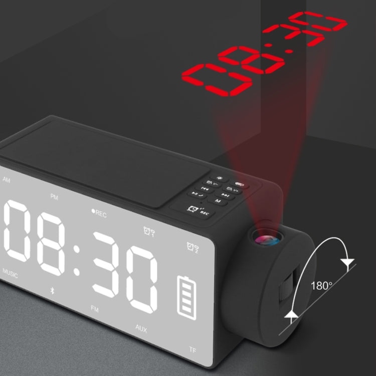 S91S Multi-Function Mirror Bluetooth Speaker With Wireless Charging And Alarm Clock Function