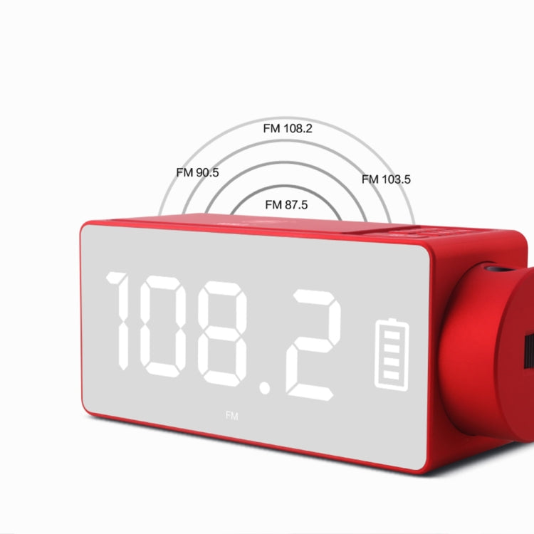 S91S Multi-Function Mirror Bluetooth Speaker With Wireless Charging And Alarm Clock Function