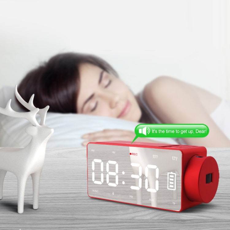S91S Multi-Function Mirror Bluetooth Speaker With Wireless Charging And Alarm Clock Function