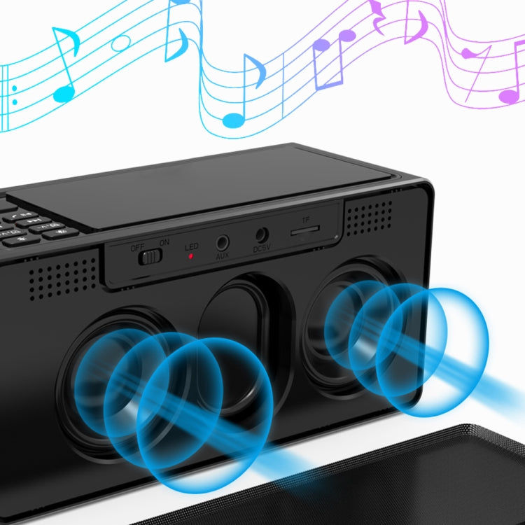 S91S Multi-Function Mirror Bluetooth Speaker With Wireless Charging And Alarm Clock Function