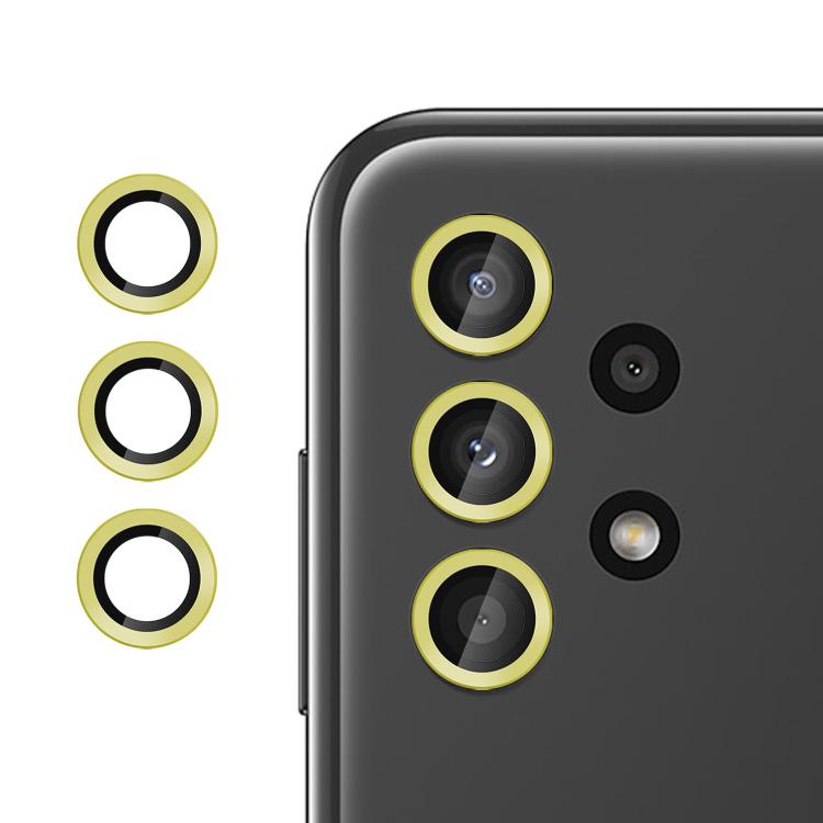 For Samsung Galaxy A13 Kalebol No Flicker Ultra-Thin Individual Camera Lens Tempered Glass Film