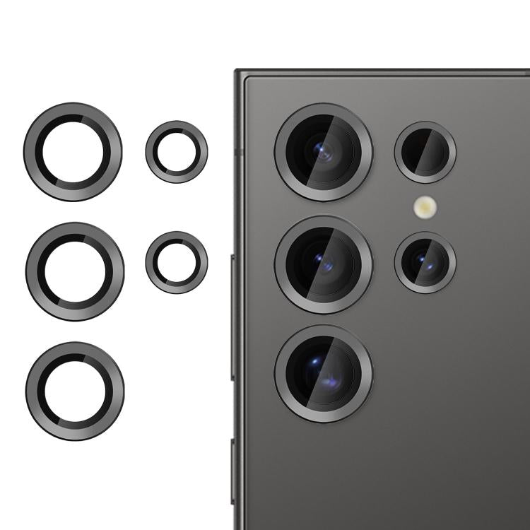 For Samsung Galaxy S24 Ultra 5G Kalebol No Flicker Ultra-Thin Individual Camera Lens Tempered Glass Film