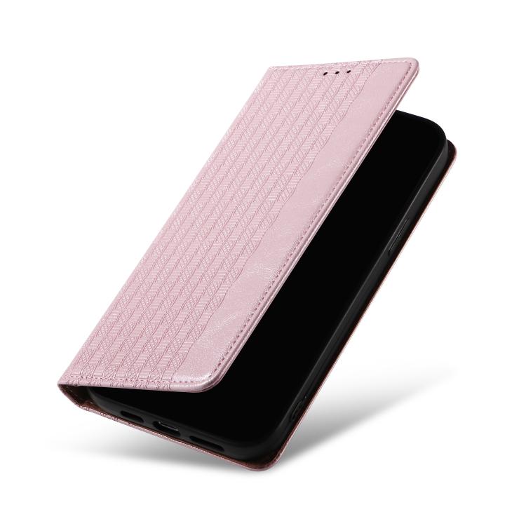 For Google Pixel 7 Pro Braided Embossed Strong Magnetic Leather Phone Case
