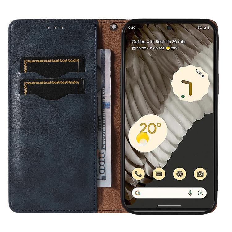For Google Pixel 7 Pro Braided Embossed Strong Magnetic Leather Phone Case