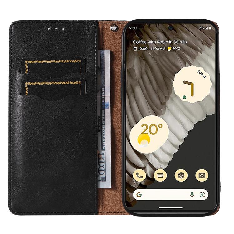 For Google Pixel 7 Pro Braided Embossed Strong Magnetic Leather Phone Case