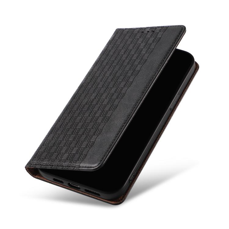 For Google Pixel 7 Pro Braided Embossed Strong Magnetic Leather Phone Case
