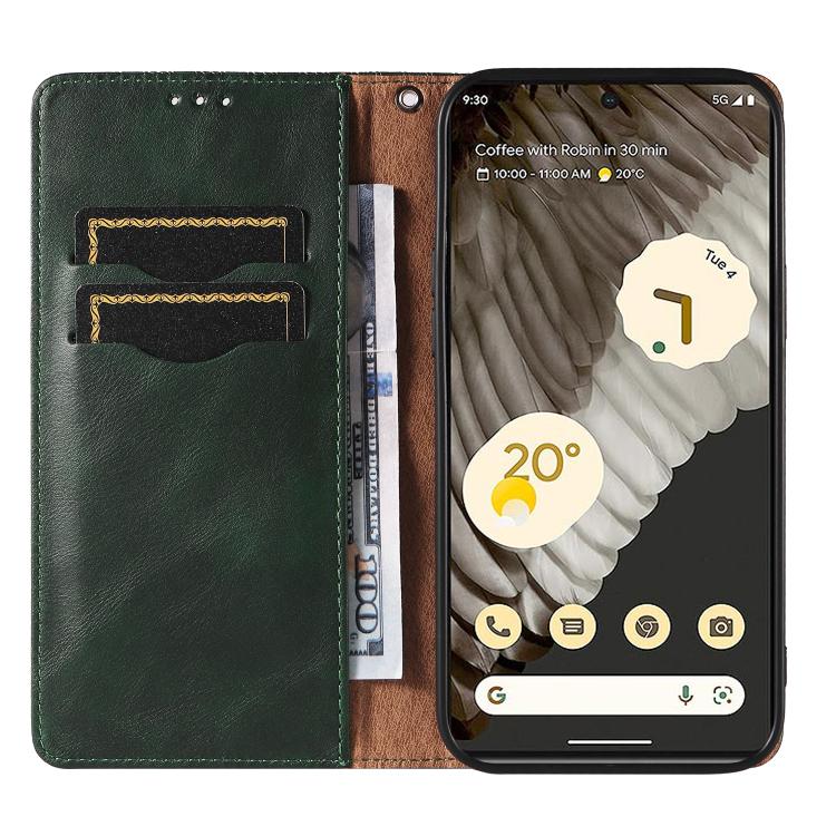 For Google Pixel 7 Pro Braided Embossed Strong Magnetic Leather Phone Case
