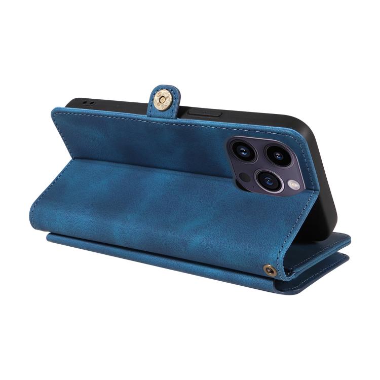 For iPhone 16 Pro Max Fantasy Multifunctional Zipper Wallet Leather Phone Case