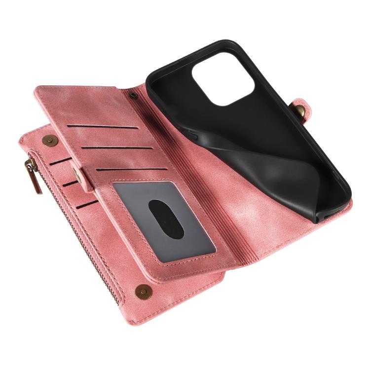 For iPhone 16 Pro Fantasy Multifunctional Zipper Wallet Leather Phone Case