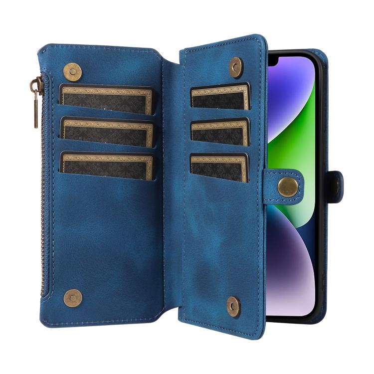 For iPhone 16 Plus Fantasy Multifunctional Zipper Wallet Leather Phone Case