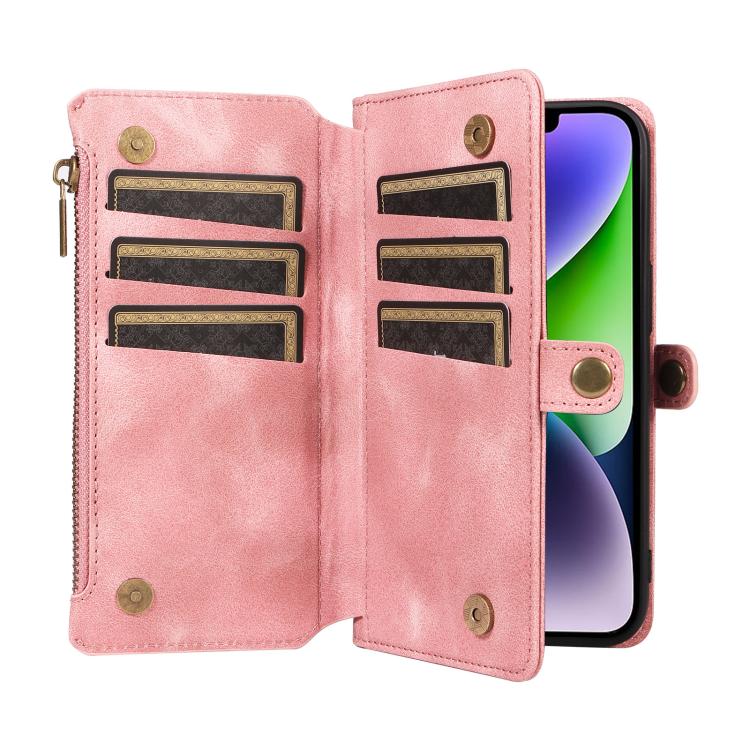 For iPhone 16 Plus Fantasy Multifunctional Zipper Wallet Leather Phone Case