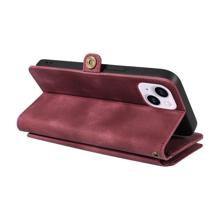 For iPhone 16 Fantasy Multifunctional Zipper Wallet Leather Phone Case