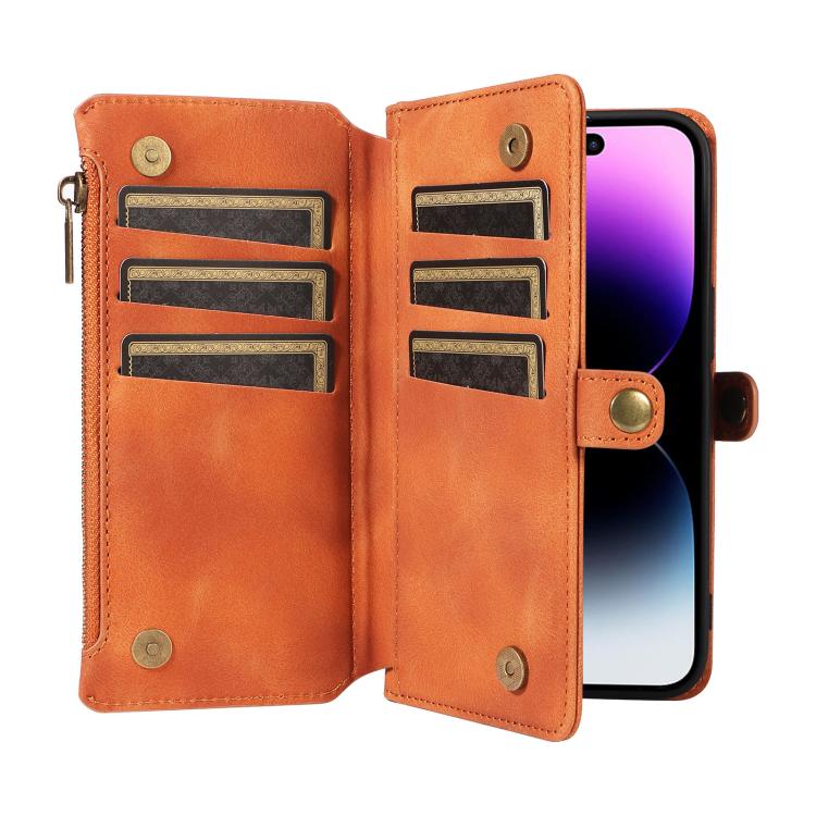 For iPhone 15 Pro Max Fantasy Multifunctional Zipper Wallet Leather Phone Case