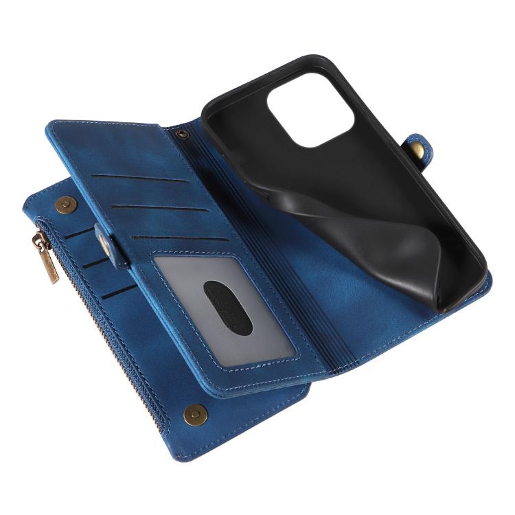 For iPhone 15 Pro Fantasy Multifunctional Zipper Wallet Leather Phone Case