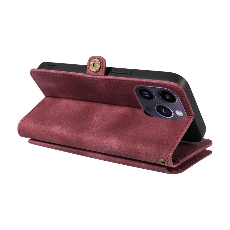 For iPhone 15 Pro Fantasy Multifunctional Zipper Wallet Leather Phone Case