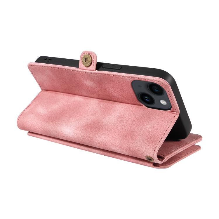 For iPhone 15 Fantasy Multifunctional Zipper Wallet Leather Phone Case