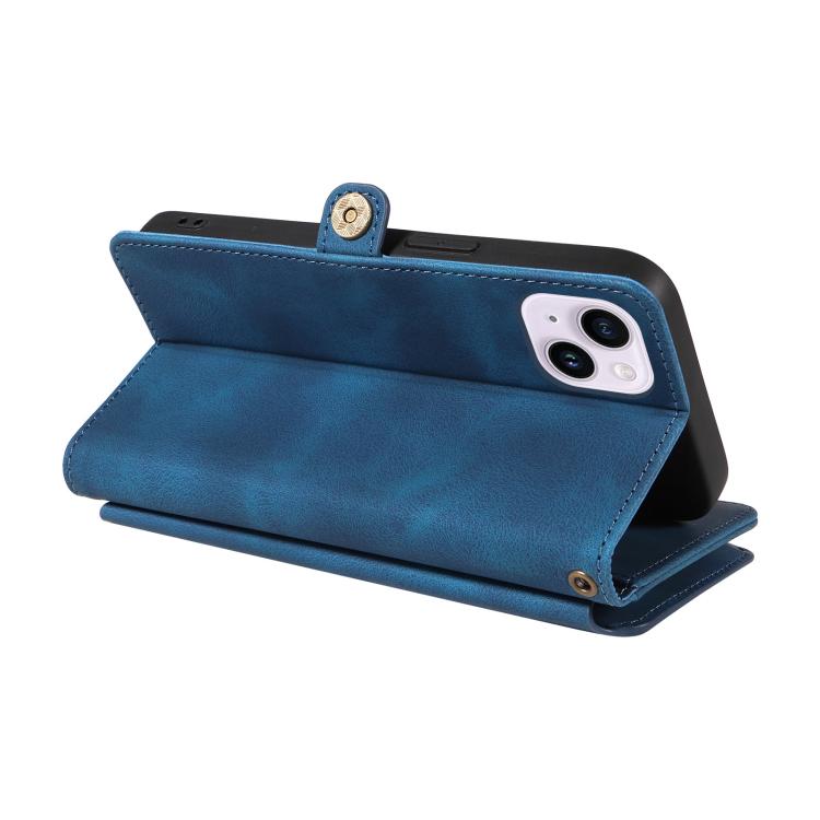 For iPhone 14 Plus Fantasy Multifunctional Zipper Wallet Leather Phone Case