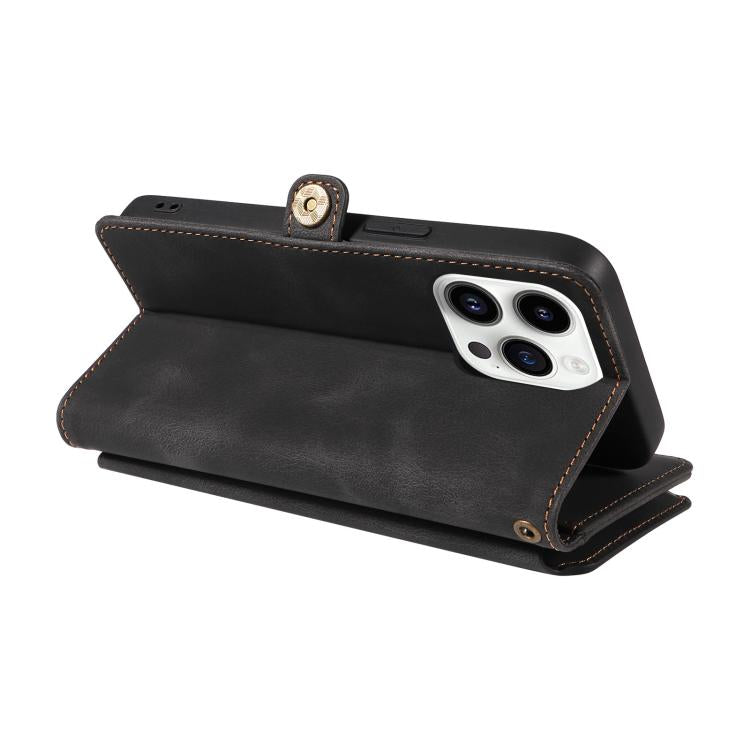 For iPhone 14 Pro Fantasy Multifunctional Zipper Wallet Leather Phone Case