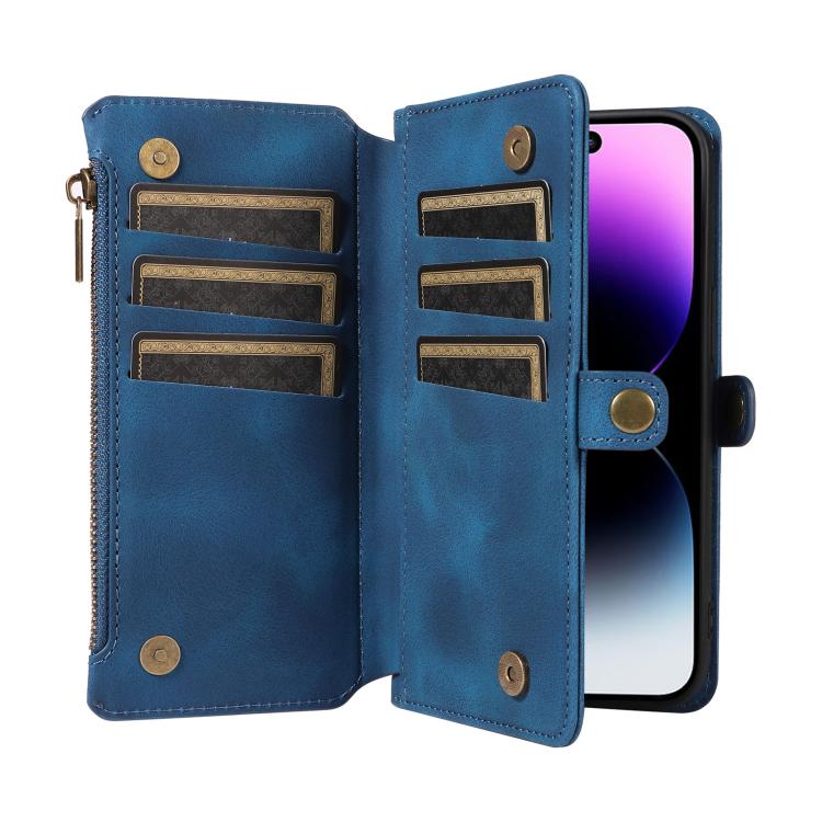 For iPhone 13 Pro Max Fantasy Multifunctional Zipper Wallet Leather Phone Case