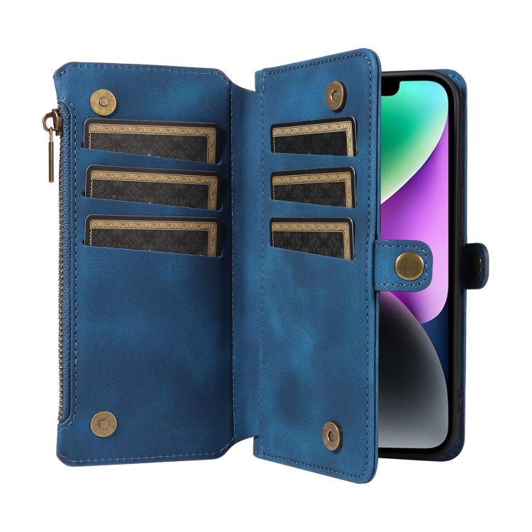 For iPhone 13 Fantasy Multifunctional Zipper Wallet Leather Phone Case