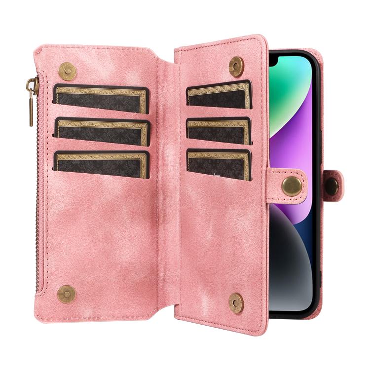 For iPhone 13 Fantasy Multifunctional Zipper Wallet Leather Phone Case