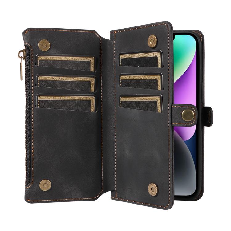 For iPhone 13 Fantasy Multifunctional Zipper Wallet Leather Phone Case
